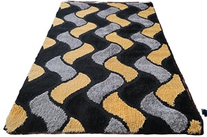 3D Woven Floral Shaggy Carpet <b>Fluffy</b> <b>Cushioned</b> High Pile Modern Living Room Area Rug Turkish Gaziantep Manufacturer Polyester - Product Image 4