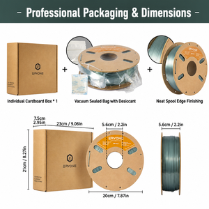 Filament d'imprimante 3D <span class=keywords><strong>ERYONE</strong></span> <span class=keywords><strong>Silk</strong></span> PLA 1,75 mm 1 kg, finition soyeuse brillante pour imprimantes 3D FDM - Product Image 6