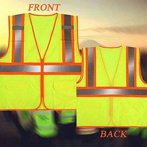 Hi Vis Workwear Chaleco DE SEGURIDAD DE MALLA Característica reflectante Retardante de llama Logotipo personalizable Venta al por mayor Precio bajo Equipo de seguridad vial - Product Image 5