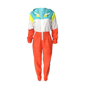 2024 logotipo personalizado 100% algodón rompevientos chándal chaqueta pantalón conjunto de alta calidad transpirable impermeable peso medio sólido OEM Unisex - Product Image 1