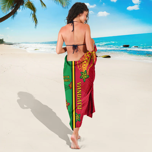 Paréo hawaïen Sarong polynésien Floral Wrap de plage léger Style tropical insulaire Couverture douce en rayonne pour l'été - Product Image 4