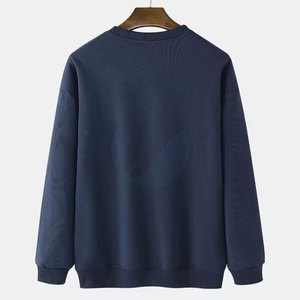 Sweat-shirt décontracté à manches longues pour hommes, tissu polaire d'hiver respirant, motif imprimé solide directement au Pakistan, teint en plaine - Product Image 2