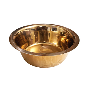 Cuenco para servir frutas redondeadas de acero inoxidable, cuenco para servir chocolates chapado en oro brillante para centro de mesa, cuenco de Metal - Product Image 5