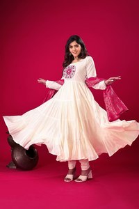 Estilo de Cachemira, estilo enorme, aspecto precioso, ropa rutinaria y evento saliente, Shalwar Kameez especial con color personalizado para mujer - Product Image 4