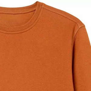 Sudaderas de lana de algodón de alta calidad con logotipo personalizado, sudaderas con capucha de cuello redondo de gran tamaño para hombre, conjunto de sudaderas básicas personalizadas, sudadera - Product Image 5