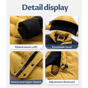 Veste matelassée de qualité supérieure à la vente chaude, chaude, confortable pour l'hiver, veste matelassée pour homme en vente en ligne - Product Image 4