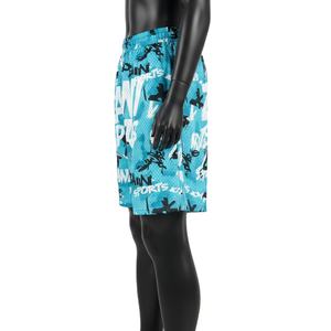 Shorts en mesh pour femmes, 150 GSM, polyester premium, turquoise, noir, blanc, graffiti, sublimation, logo personnalisé - Product Image 3