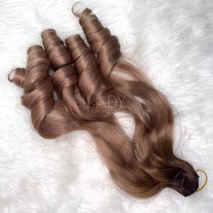 Extensiones de cabello humano vietnamita de color resaltado de pelo fino de bebé hinchable de la más alta calidad, juego de 2025 - Product Image 3