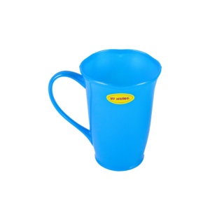 Modern Tall Wavy Rim <b>Plastic</b> Tumbler Blue Reusable Water Tea Coffee <b>Mug</b> Dishwasher Safe Home Kitchen & Office - Product Image 5