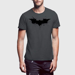 T-shirt en coton tricoté solide et épais pour hommes T-shirt personnalisé pour hommes 100% coton de luxe de qualité côtelée col rond blanc goutte épaule - Product Image 4