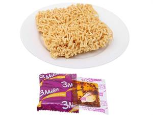 Soupe de nouilles au bœuf 3 Mien, nouilles 65g, fabrication de marque privée OEM, nouilles instantanées super rapides du Vietnam, prix bas - Product Image 4