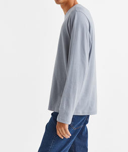 New look <b>fancy</b> design full sleeve round neck collar low price custom made plain t <b>shirt</b> <b>for</b> <b>men</b> - Product Image 6