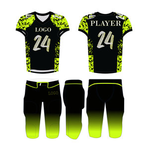 Uniforme de talla grande con impresión de logotipo personalizado de fútbol americano de manga corta y peso ligero de alta calidad 2025 - Product Image 3