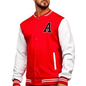 Fabricante OEM de alta calidad Chenille bordado hombres Universidad personalizado béisbol Bomber Puffer chaqueta de invierno - Product Image 2
