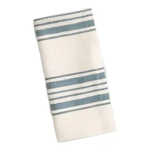 Yarn Dyed Stripe Cotton Napkin High Quality Fabric Machine Washable Solid Color 100% Organic Sustainable