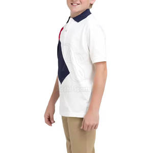 Confort au quotidien doux et élégant classique pour polo pour enfants garçons et filles T-shirt en coton décontracté pour un usage quotidien Technique lavée - Product Image 3