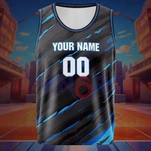 Mesh Réversible Top Qualité Hommes Formation Basketball Débardeur Dernier Maillot De Basket-Ball Conception Personnalisé Maillots De Basket-Ball - Product Image 3