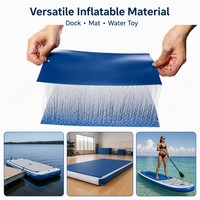 Tissu PVC à double paroi avec technologie Drop-Stitch pour jouets aquatiques gonflables, pontons flottants et tapis de gym