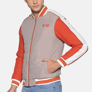 แจ็กเก็ตบอมเบอร์กันลมสำหรับผู้ชายเสื้อแจ็คเก็ตกันลมสำหรับฤดูหนาวมีโลโก้ด้านหน้าเสื้อผ้าแนวสตรีทแฟชั่นดีไซน์ใหม่ - Product Image 3