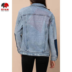 Chaqueta Vaquera para Mujer, Lavado Personalizado, Fabricante OEM ODM, Proveedor de Chaquetas Vaqueras al por Mayor - Product Image 3