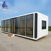 Maison mobile moderne écologique en acier préfabriqué, maison-conteneur à deux étages, mini-maison Apple avec cuisine