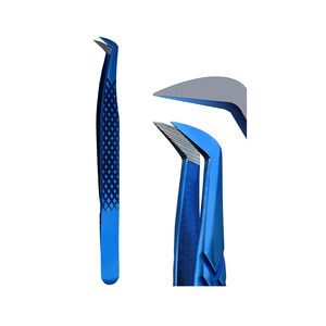 แหนบปลายแหลมสแตนเลสอย่างดี ทนทาน ปลายแหลมละเอียด เคลือบสีสวยงาม อุปกรณ์เสริมความงามสำหรับผู้หญิง - Product Image 1