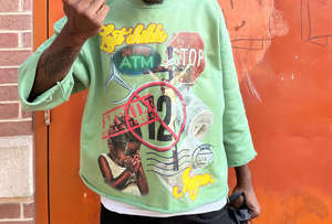 Camiseta de Hombre con Cuello Redondo, 100% Algodón, Estampado DTG, Dobladillo Deshilachado, 280 g/m², Felpa Francesa, Estampado Gráfico Recortado |   Ecológico y de Gran Tamaño - Product Image 5