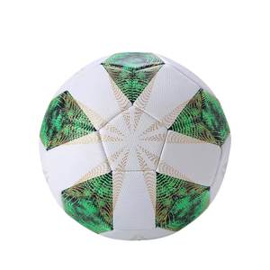 <b>Match</b> Grade Size Five White Orange Yellow Soccer Training Football Pu Leather - Product Image 5