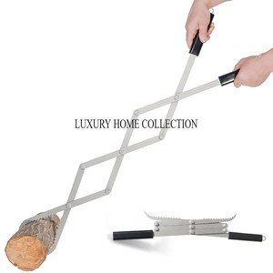 Outils de foyer en acier de qualité supérieure conçus sur mesure avec poignées renforcées pour ajuster en toute sécurité les bûches et les braises brûlantes - Product Image 3