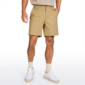 Shorts décontractés en sergé pour hommes, shorts chino à devant plat extensibles pour l'été, les activités de plein air, le port quotidien et les occasions décontractées de travail - Product Image 1