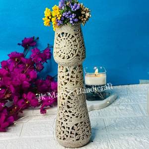 Venta al por mayor de maceta de mármol de piedra natural de alta calidad/jarrón mejor precio Decoración de mesa para uso doméstico jardín mejor calidad para jardín - Product Image 1