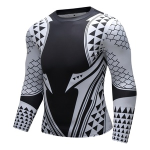 <b>Men's</b> Custom Packing MMA Short Custom Rash Guard Surf for Lycra Top Diving Wetsuit & Rashguard <b>Swim</b> <b>Shirt</b> for Surfing and Sports - Product Image 5