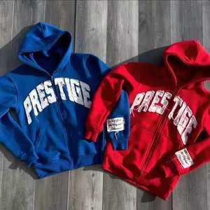 Heavyweight <b>Acid</b> Wash Custom Cropped Raw Hem Thermal Zip up Hoodies Men Us Size Manufactures 500 Gsm Oversized <b>Drop</b> Shoulder - Product Image 5