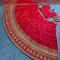 FULPARI Designer mariée Lehnga Choli pour filles fête porter des robes de mariée bas prix Lehenga Choli Designer semi-cousu Lehenga