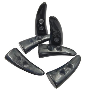 Botones de palanca de abrigo de cuerno de búfalo natural pulido ecológico personalizable moderno hecho a mano - Product Image 5