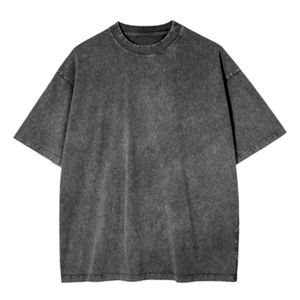 Camiseta de Hombre de Alta Calidad, Lavada al Ácido, Hecha a Medida, de Poliéster/Algodón, Corte Regular, Secado Rápido, Diseño Ecológico - Product Image 1