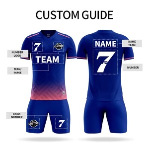 Camiseta de Fútbol Personalizada Barata Unisex, Uniforme de Fútbol de Nueva Temporada, Transpirable, Cuello en V, Manga Corta, Secado Rápido, Ligera, Anti-UV - Product Image 5