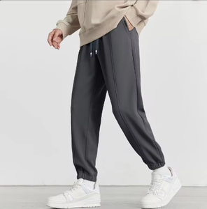 OEM Logo personnalisé Design 2024 Pantalon de survêtement taille haute anti-rides pour hommes Pantalons décontractés Sport Tissu extensible Collection Printemps Automne - Product Image 1