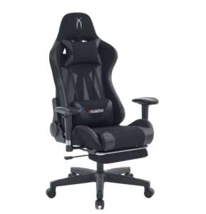<span class=keywords><strong>Silla</strong></span> de Juego Ergonómica <span class=keywords><strong>con</strong></span> Reposapiés, Respaldo Alto, Cuero PU, <span class=keywords><strong>Silla</strong></span> de Oficina, Soporte Lumbar Ajustable, Asiento Giratorio para Gamers, para el Hogar - Product Image 5