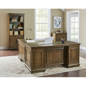 Carleny <b>DESK</b>-0065 L-Shaped Executive Computer <b>Desk</b> Built-In Engineered Wood - Product Image 1