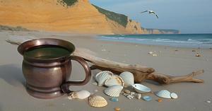 Tasse en cuivre authentique 14 onces Moscow Mule à l'ancienne tasse en céramique artisanale - Product Image 6