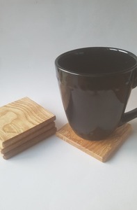 Posavasos con cuentas hechos a mano-Posavasos clásicos con respaldo de poliéster (4x4 pulgadas) Iglesia portátil y regalos religiosos - Product Image 2