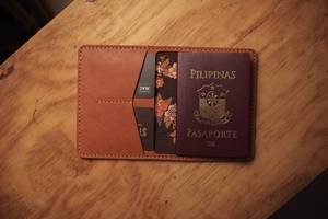 Cá nhân làm bằng tay cổ điển chính hãng da Hộ chiếu Clip màu xanh pueblo du khách cần thiết độc đáo tuần trăng mật Quà Tặng - Product Image 5