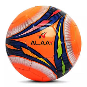 Alaay Promotion Ballon de football Taille 5 Ballon de football en cuir Produit en usine Logo personnalisé Taille 5/4/3/2 Ballon de football - Product Image 1