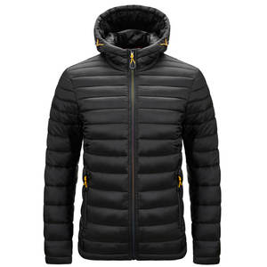 Chaqueta de Invierno Personalizada para Hombre con Logotipo Bordado y Parches, Abrigo de Lona Multicolor Acolchado Grueso y Cálido - Product Image 1