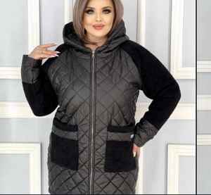 Femmes bouffant à manches longues ouvert devant Blazer longue longueur plaine teint vêtements de travail coton remplissage Polyester solide étiquette col - Product Image 5