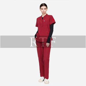 Uniforme Médico Unisex Personalizado, Transpirable e Impermeable, Talla Grande XL, Blusa de Enfermera de Manga Corta, Traje Jogger, Estilo Informal para Otoño - Product Image 5