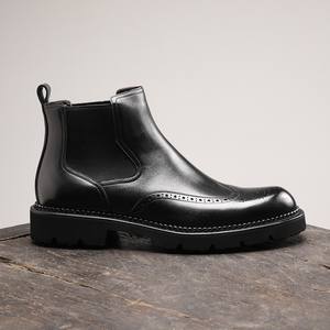 Chaussures brogues en daim souple avec bords perforés et semelle légère, chaussures décontractées pour hommes, chaussures tendance - Product Image 3