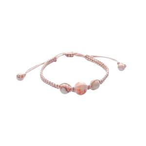 Pulsera Bohemia tejida a mano con cordón ajustable de cristales curativos pulidos para ajuste personalizado hecho a mano de Indonesia - Product Image 5