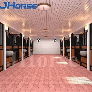 Mobile Premade Steel Structure Horse Equipment Tack Boc Anti Slip Cow Panel Classic Horse Panel House Horse Stable Box